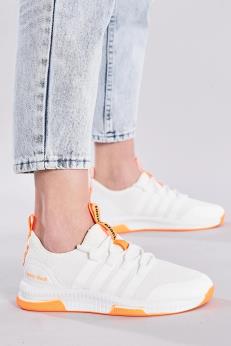 کفش اسپرت يونيسکس  TONNY BLACK سفيد - نارنجي